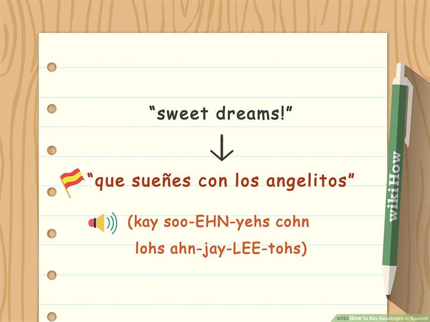 V Goodnight And Goodbye In Spanish